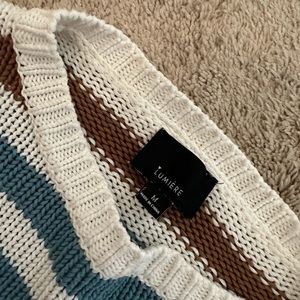 Colorful knit sweater